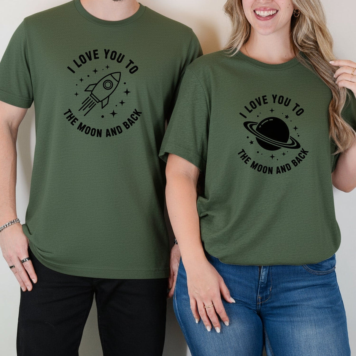 Love You To The Moon And Back Matching T-Shirts For Couples product image 9