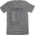 1927 New York Murderer's Row Batting Lineup Tee product image 1