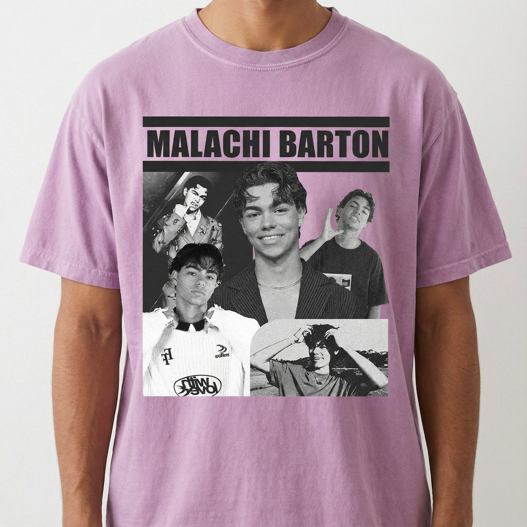 Malachi Barton Vintage 90s Style Graphic T-Shirt – Retro product image 2