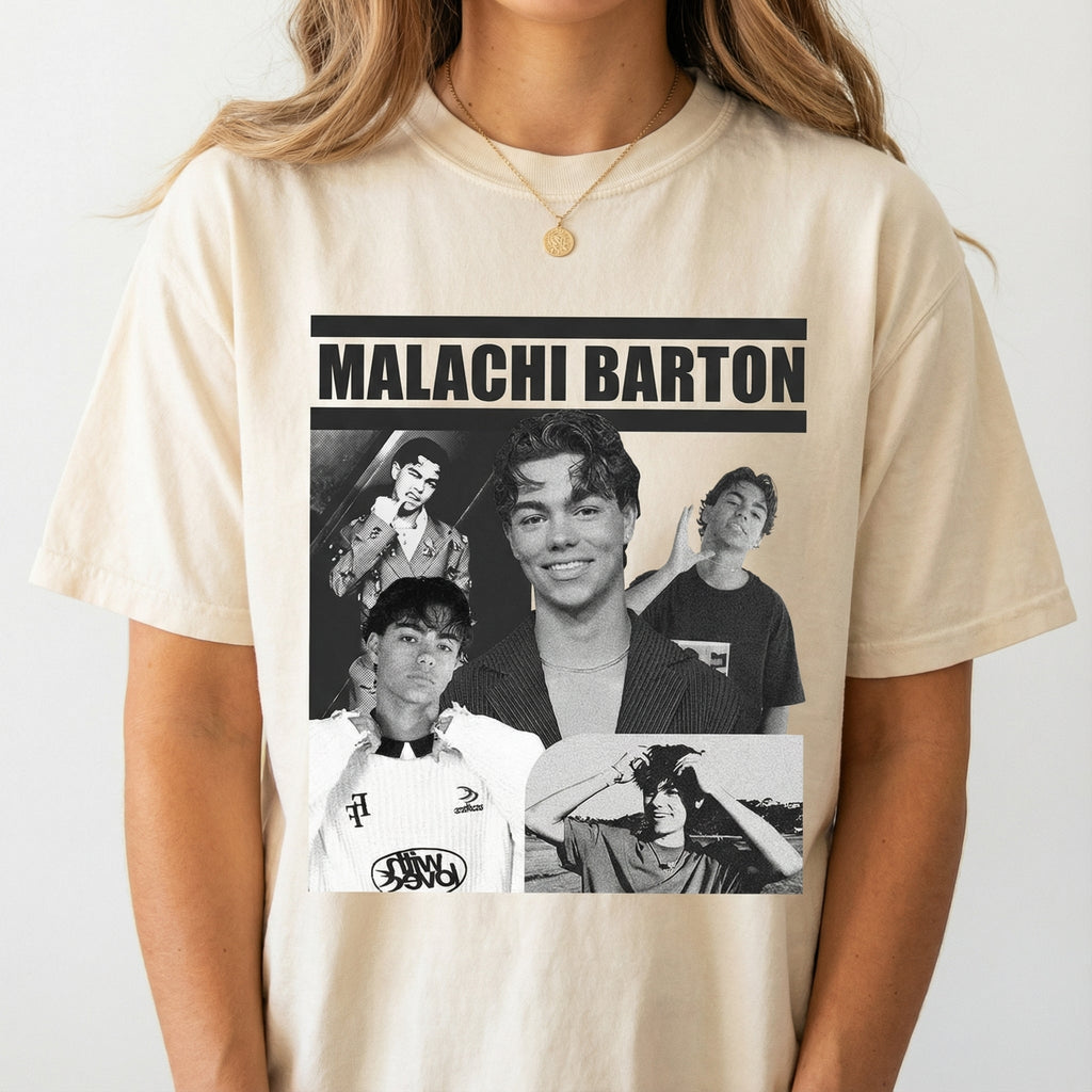 Malachi Barton Vintage 90s Style Graphic T-Shirt – Retro product image 5