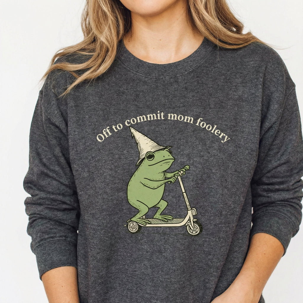 Mama Frog Shirt – Off to Commit Mom Foolery Graphic Tee – product image 2
