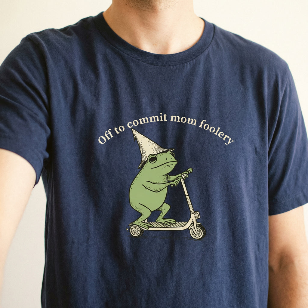 Mama Frog Shirt – Off to Commit Mom Foolery Graphic Tee – product image 5