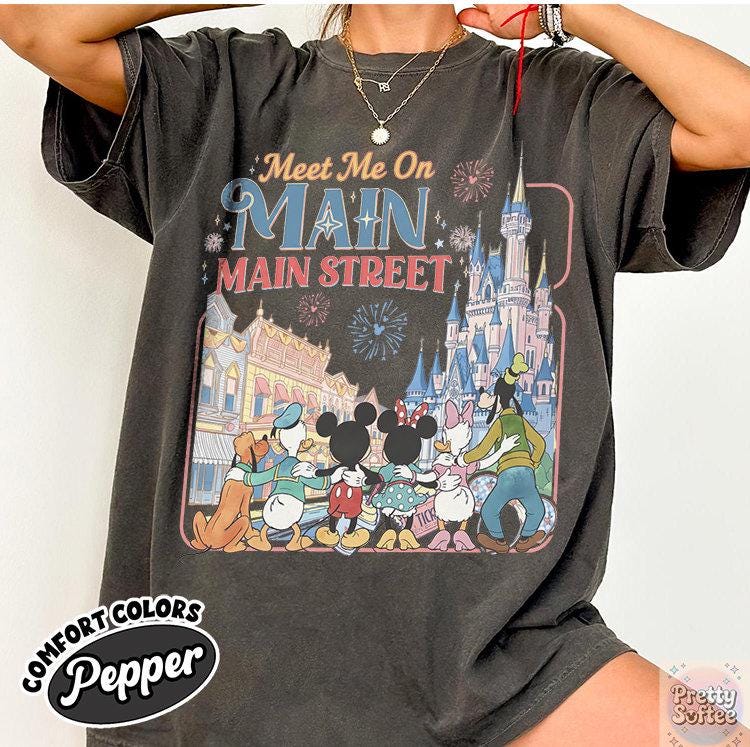Meet Me On Main Street T-Shirt – Disney Theme Park Family product image 1