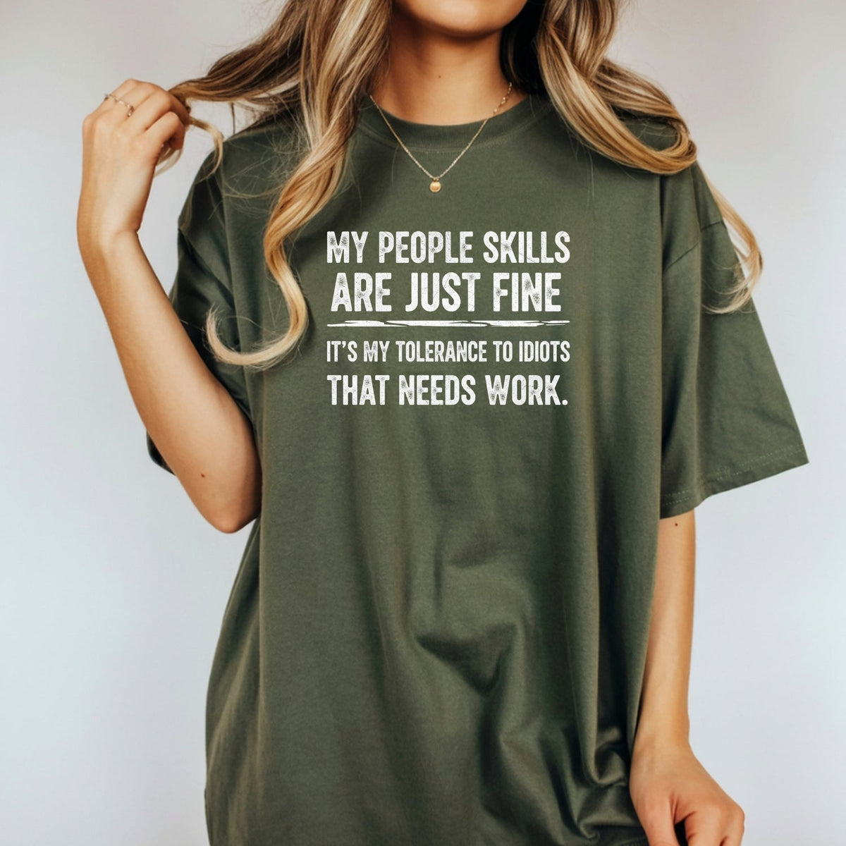 My People Skills Are Fine T-Shirt - Funny Sarcastic Graphic product image 11