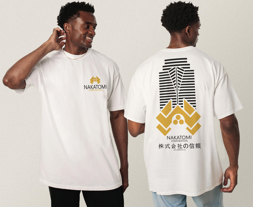 Nakatomi Plaza Logo T-Shirt – Retro 80s Action Movie product image 5