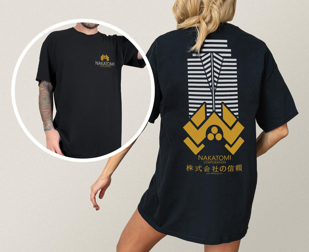 Nakatomi Plaza Logo T-Shirt – Retro 80s Action Movie product image 9