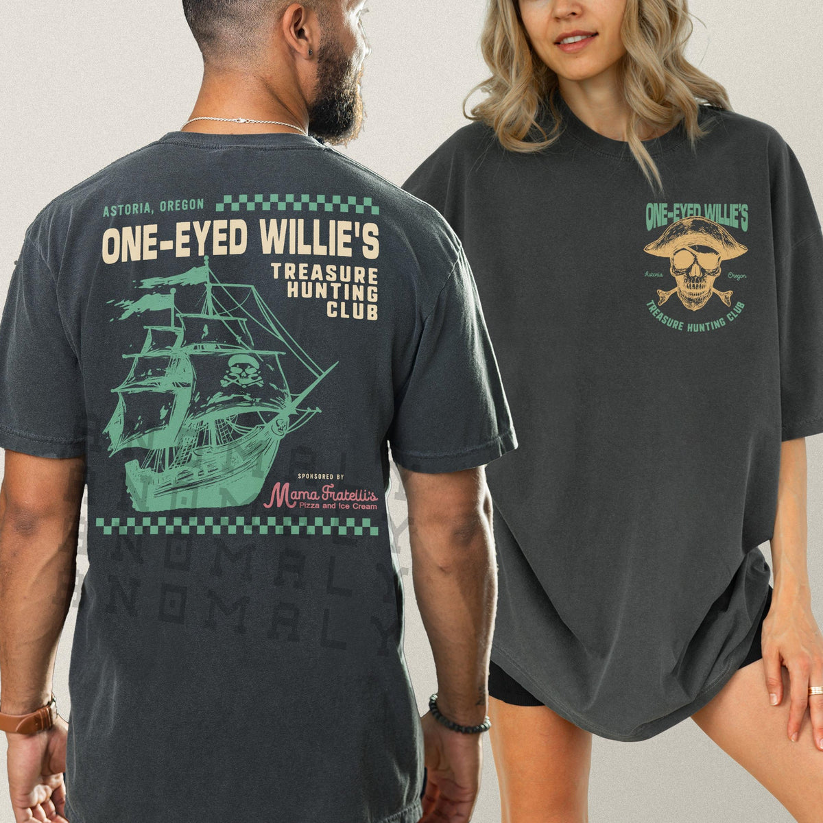 One-Eyed Willie’s Treasure Hunt T-Shirt – Retro 80s Movie product image 1