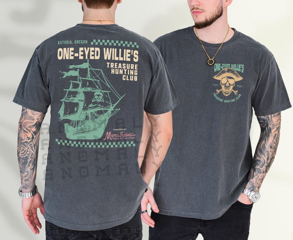 One-Eyed Willie’s Treasure Hunt T-Shirt – Retro 80s Movie product image 2
