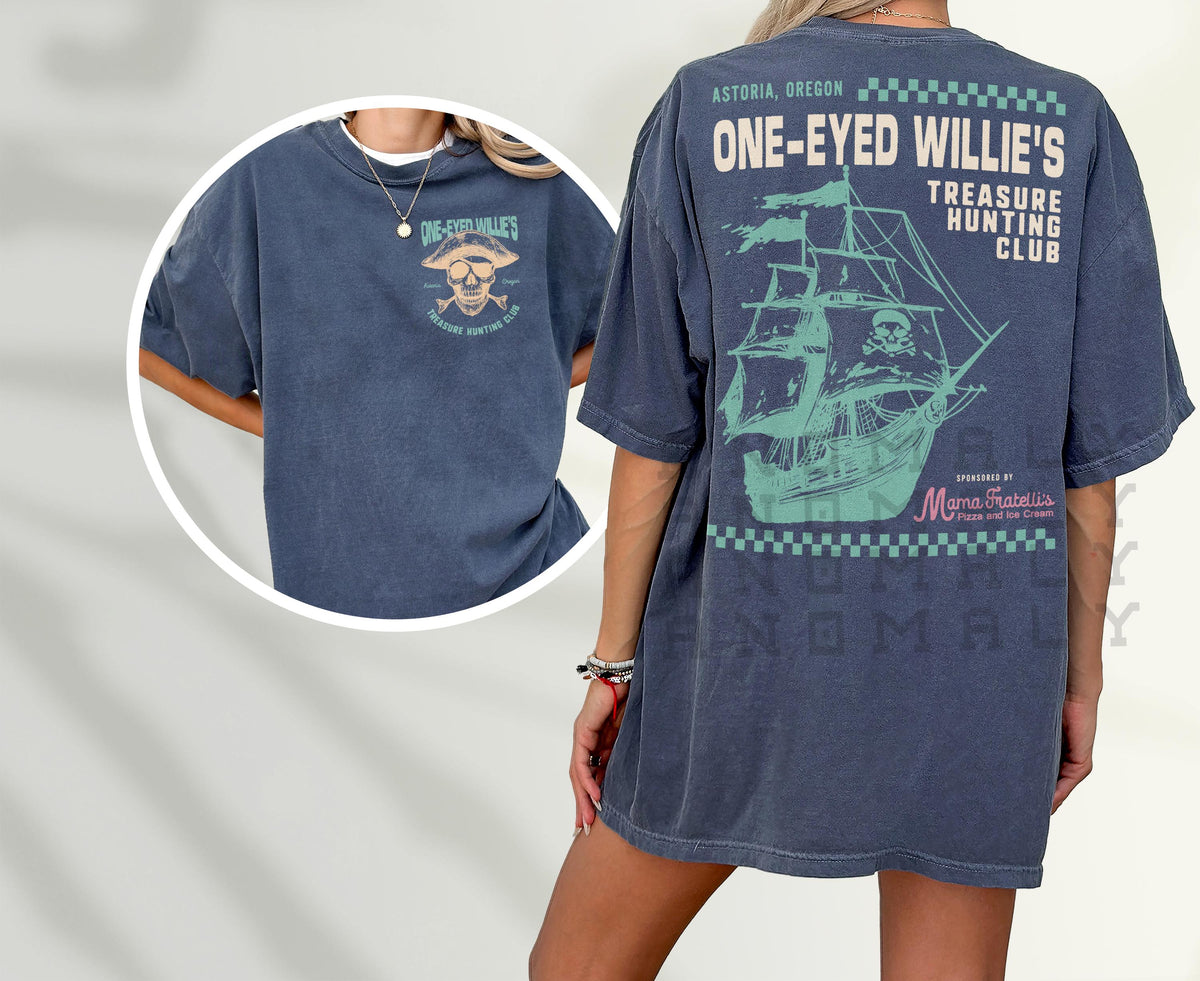 One-Eyed Willie’s Treasure Hunt T-Shirt – Retro 80s Movie product image 3
