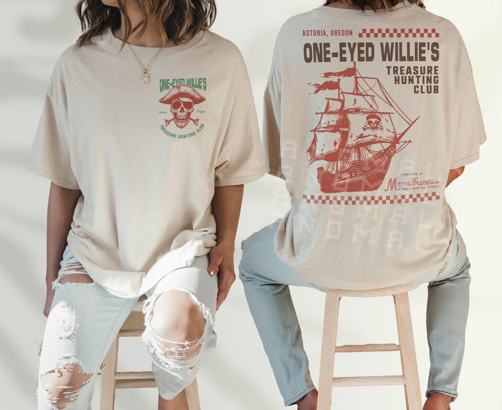 One-Eyed Willie’s Treasure Hunt T-Shirt – Retro 80s Movie product image 4
