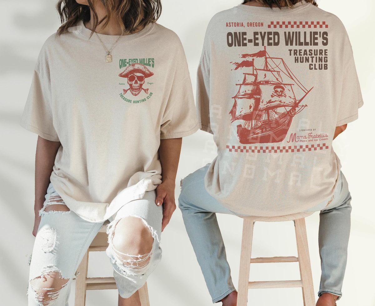 One-Eyed Willie’s Treasure Hunt T-Shirt – Retro 80s Movie product image 4