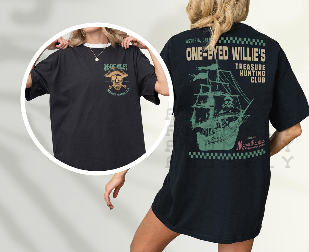 One-Eyed Willie’s Treasure Hunt T-Shirt – Retro 80s Movie product image 5