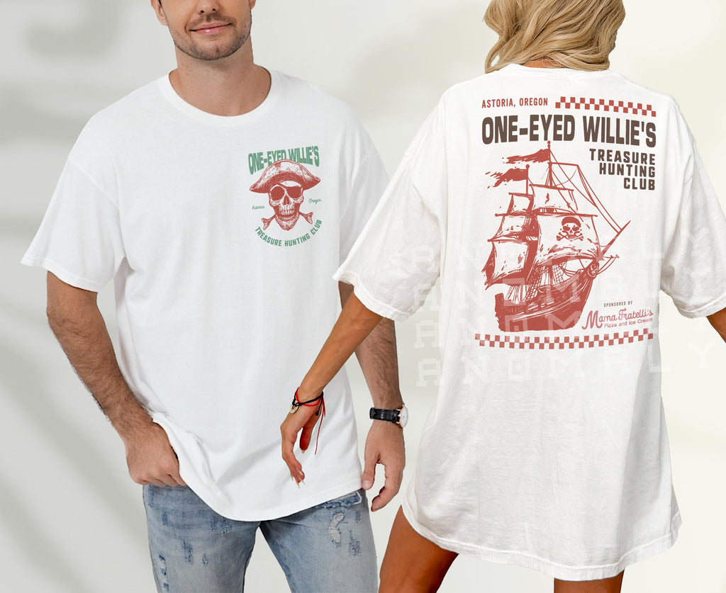 One-Eyed Willie’s Treasure Hunt T-Shirt – Retro 80s Movie product image 6