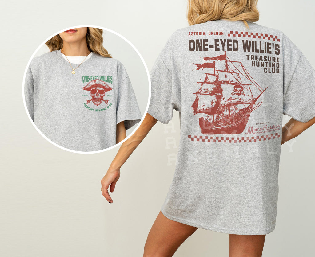 One-Eyed Willie’s Treasure Hunt T-Shirt – Retro 80s Movie product image 8
