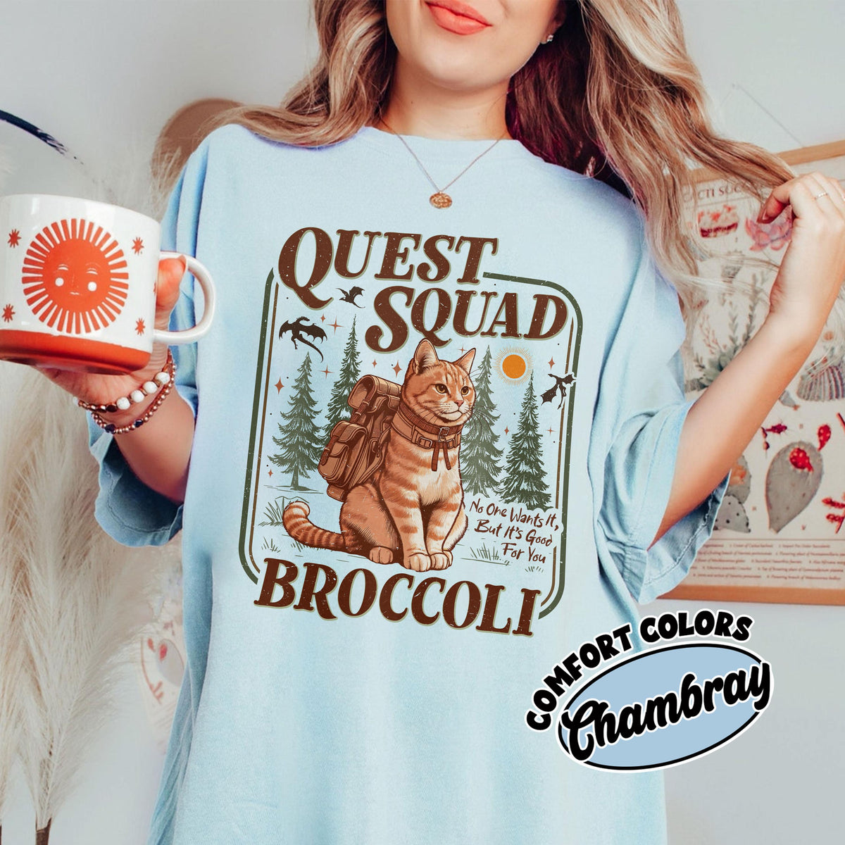 Romantasy Dragon Rider Shirt – Fantasy Quest Squad Tee – product image 3