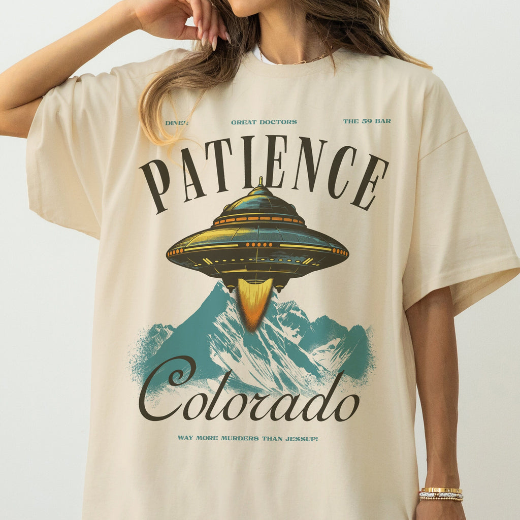 Patience Colorado Resident T-Shirt – Alien UFO TV Show product image 6