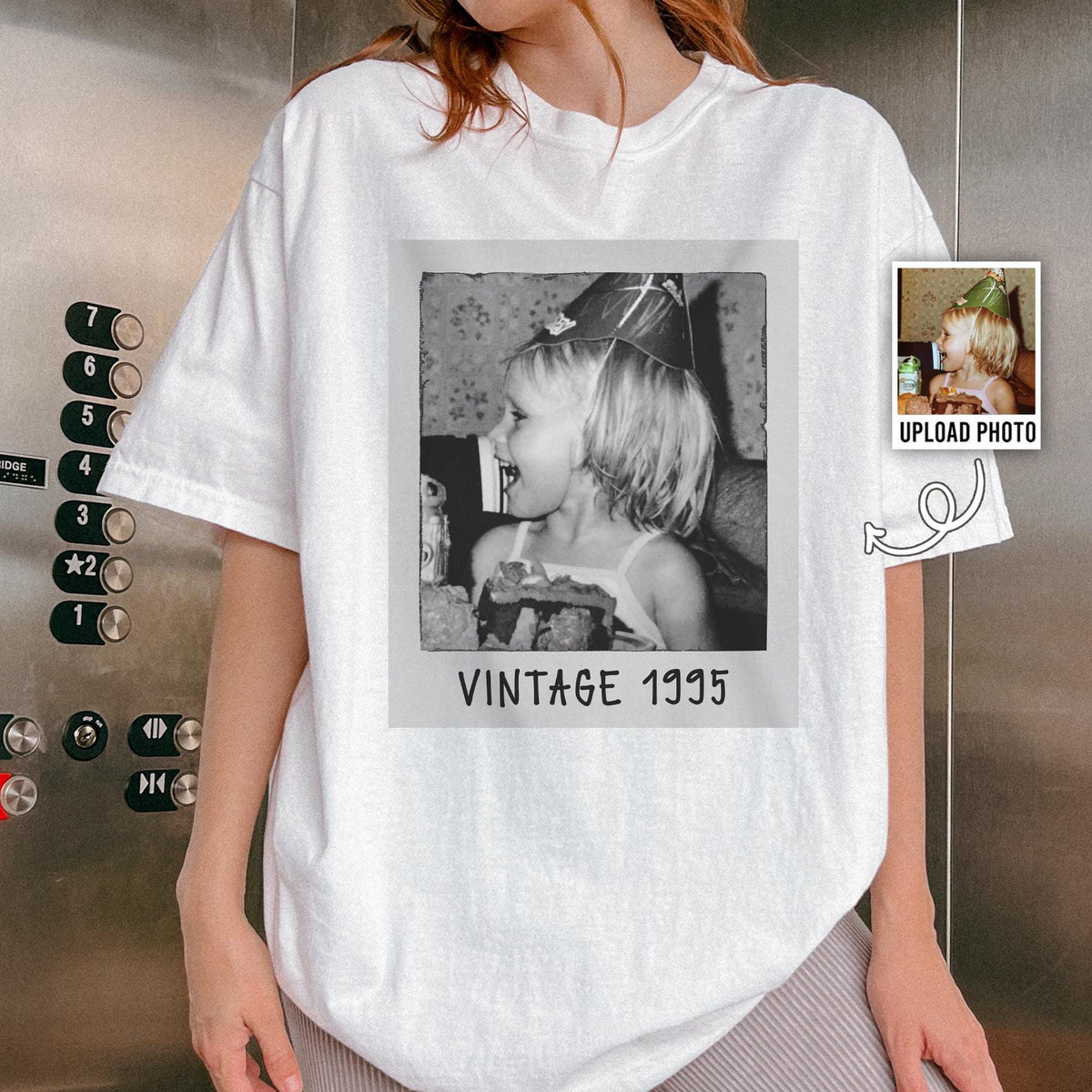 Personalized 30th Birthday Shirt, Custom Photo Vintage Tee product image 3