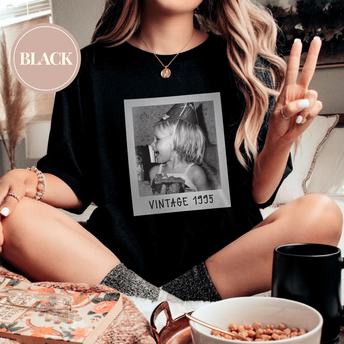 Personalized 30th Birthday Shirt, Custom Photo Vintage Tee product image 2