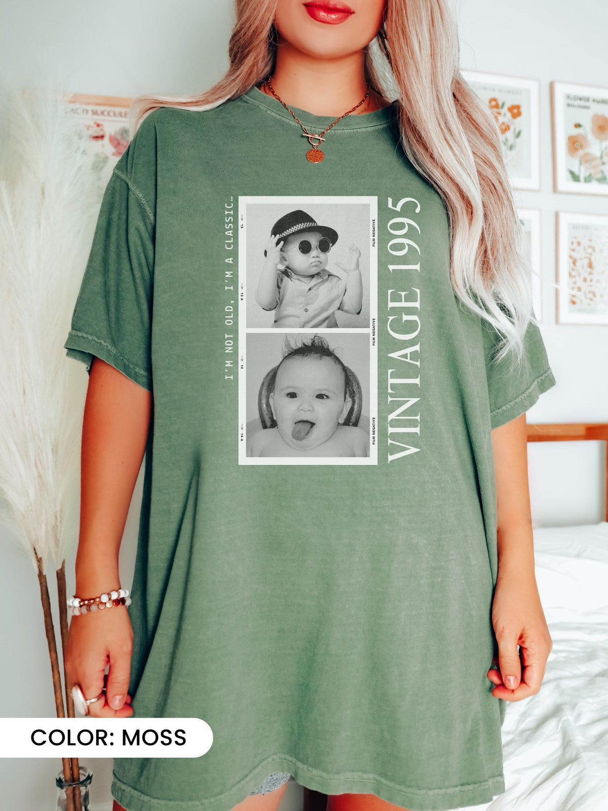 Custom Photo & Year Birthday Shirt, Personalized Vintage product image 5