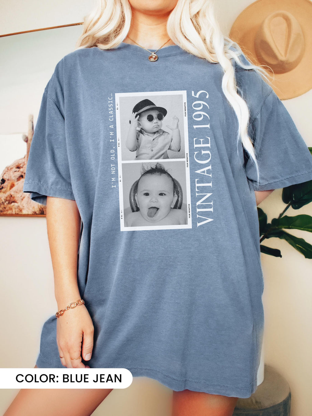 Custom Photo & Year Birthday Shirt, Personalized Vintage product image 4