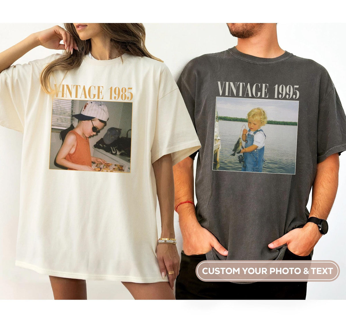 Personalized 30th Birthday Photo Shirt, Custom Unisex Tee product image 3