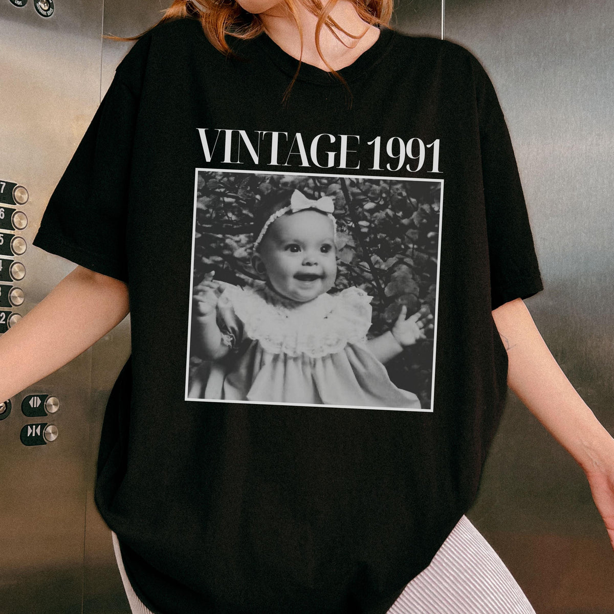 Personalized Birthday Photo Shirt, Custom Year Vintage Tee product image 5