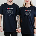 Player 1 2 Funny Matching T-Shirts For Couples product image 1