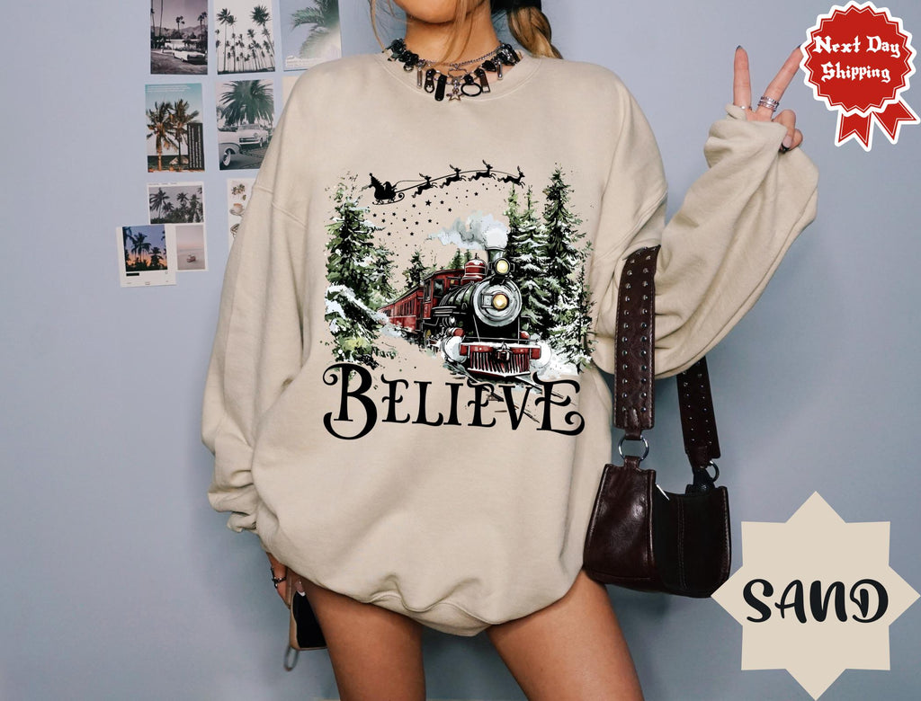 Polar Express Sweatshirt – Christmas Believe Sweater – product image 6