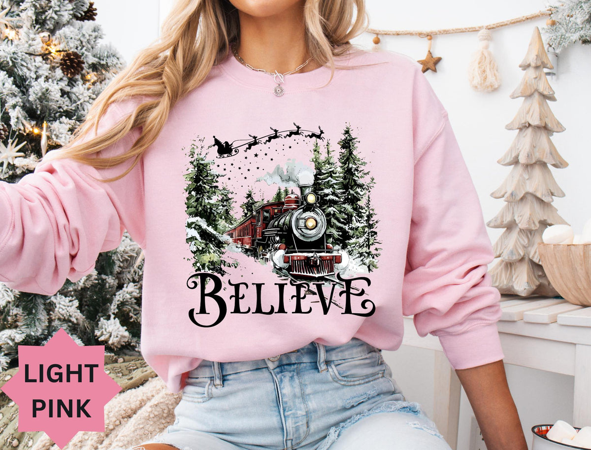 Polar Express Sweatshirt – Christmas Believe Sweater – product image 4
