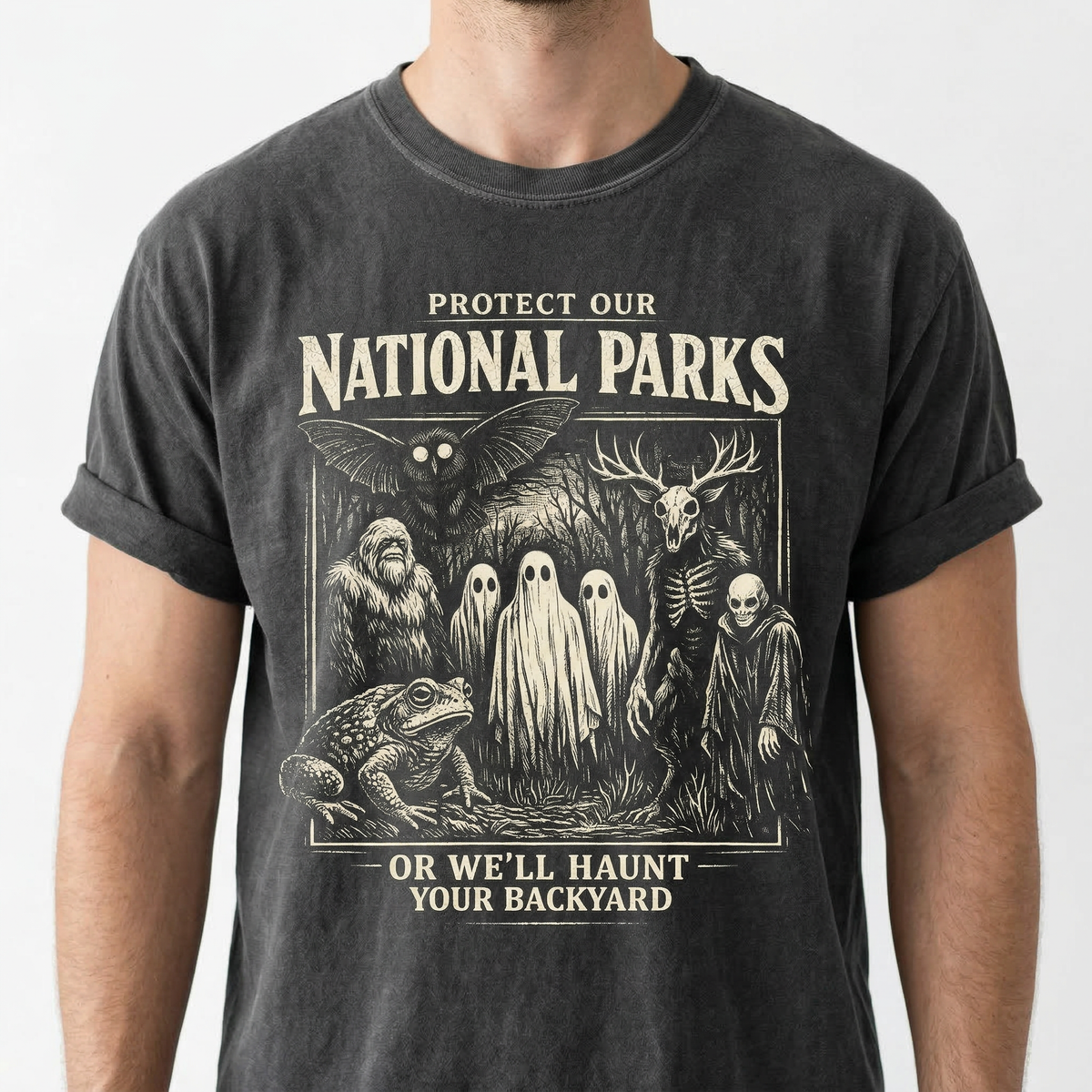 Protect Our National Parks T-Shirt, Cryptid Tee, Bigfoot product image 1