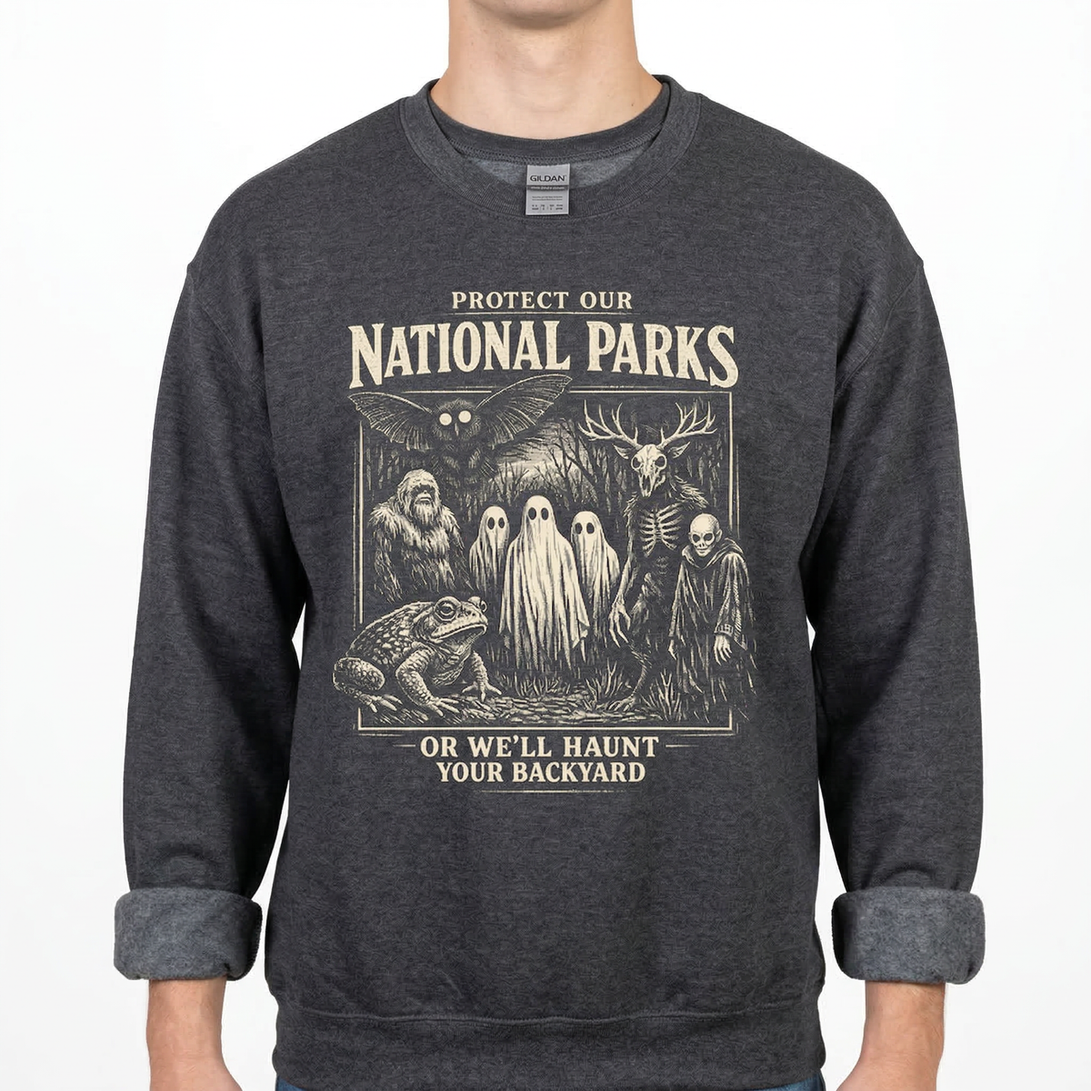 Protect Our National Parks T-Shirt, Cryptid Tee, Bigfoot product image 2