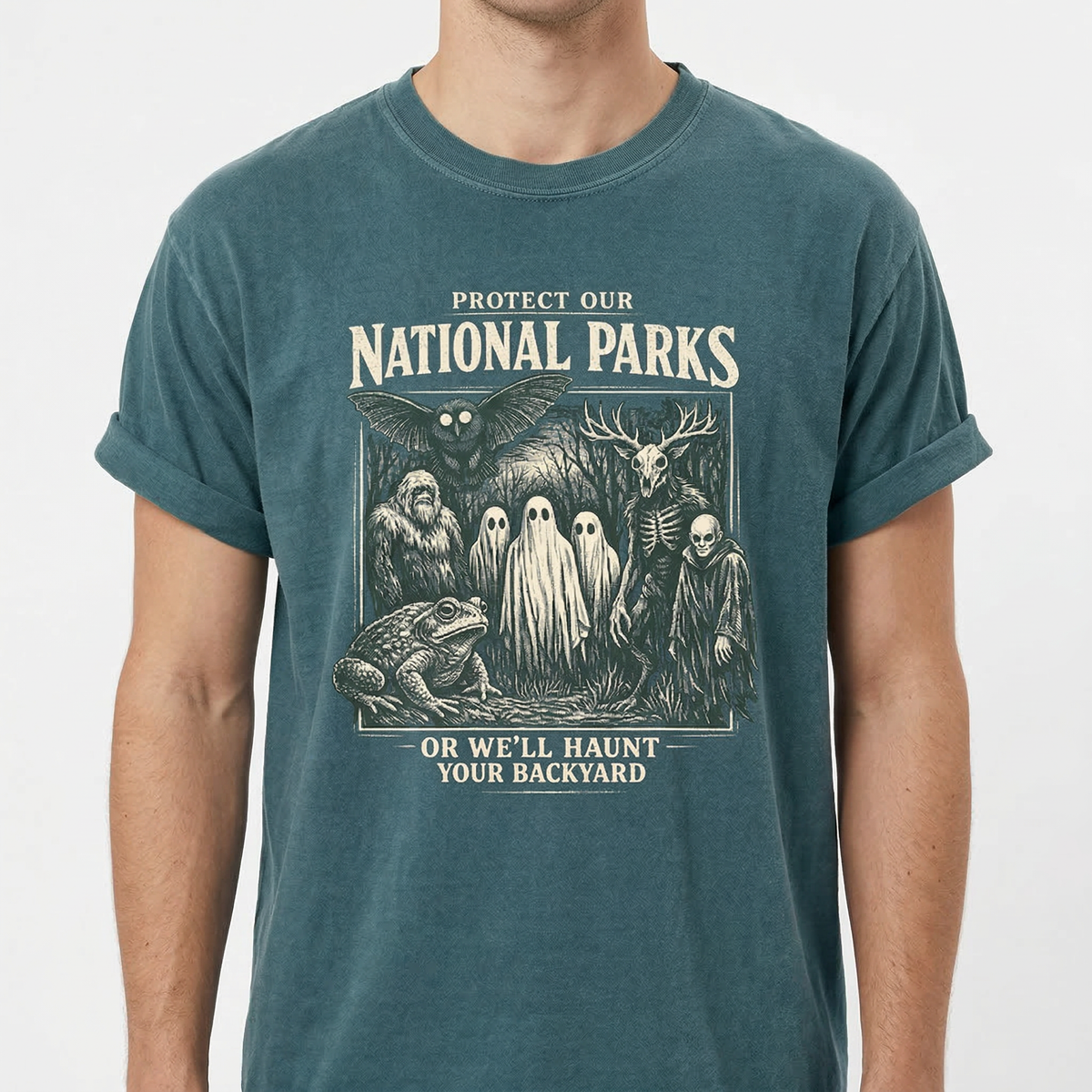 Protect Our National Parks T-Shirt, Cryptid Tee, Bigfoot product image 3