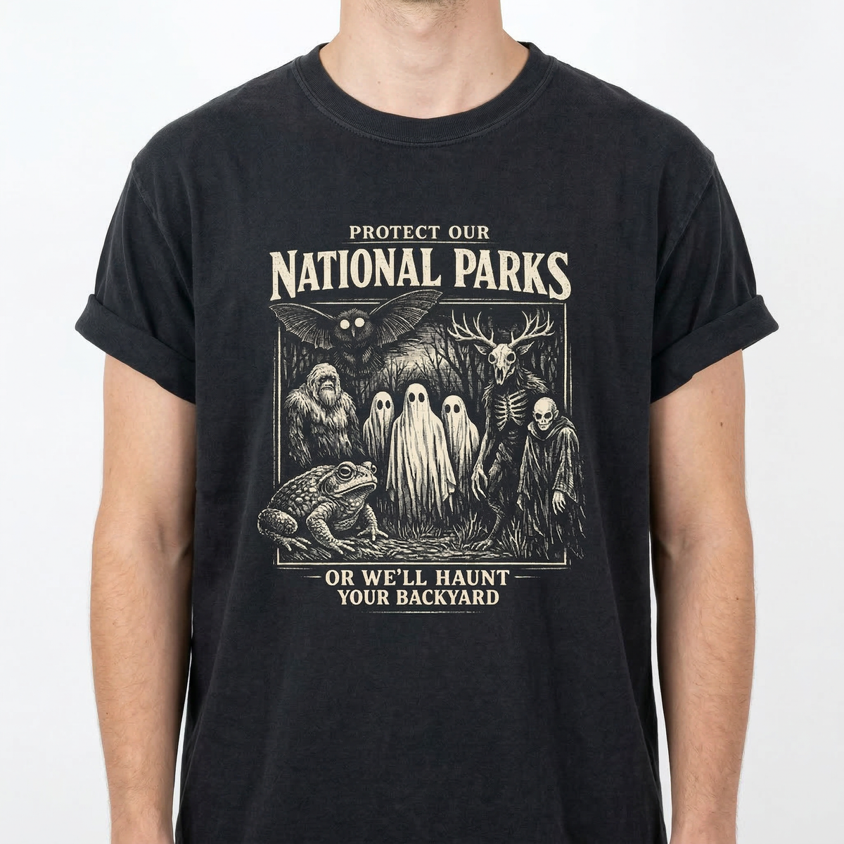 Protect Our National Parks T-Shirt, Cryptid Tee, Bigfoot product image 5