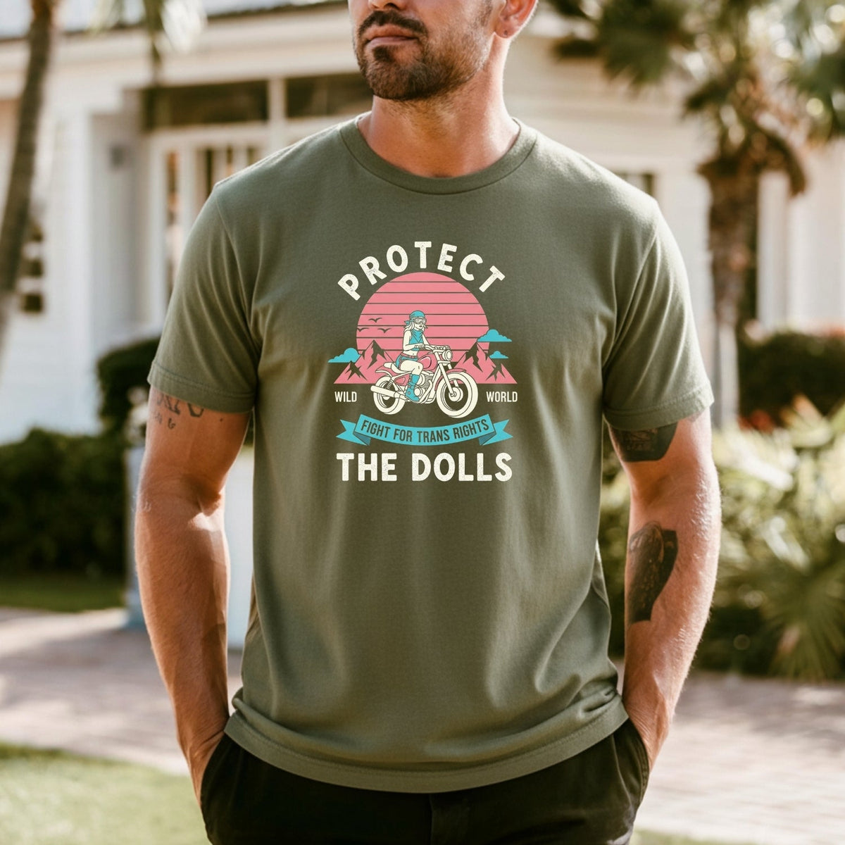 Protect the Dolls T-Shirt - Support Trans Rights Graphic Tee product image 2