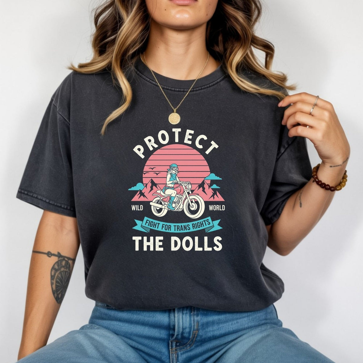 Protect the Dolls T-Shirt - Support Trans Rights Graphic Tee product image 7