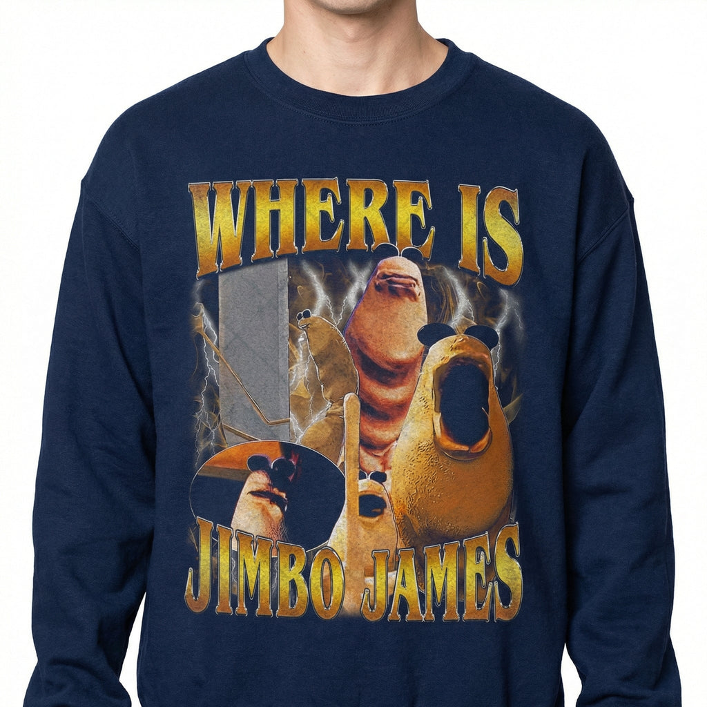 Retro 90s Funny Quote T-Shirt - Where Is Jimbo Style Meme product image 4
