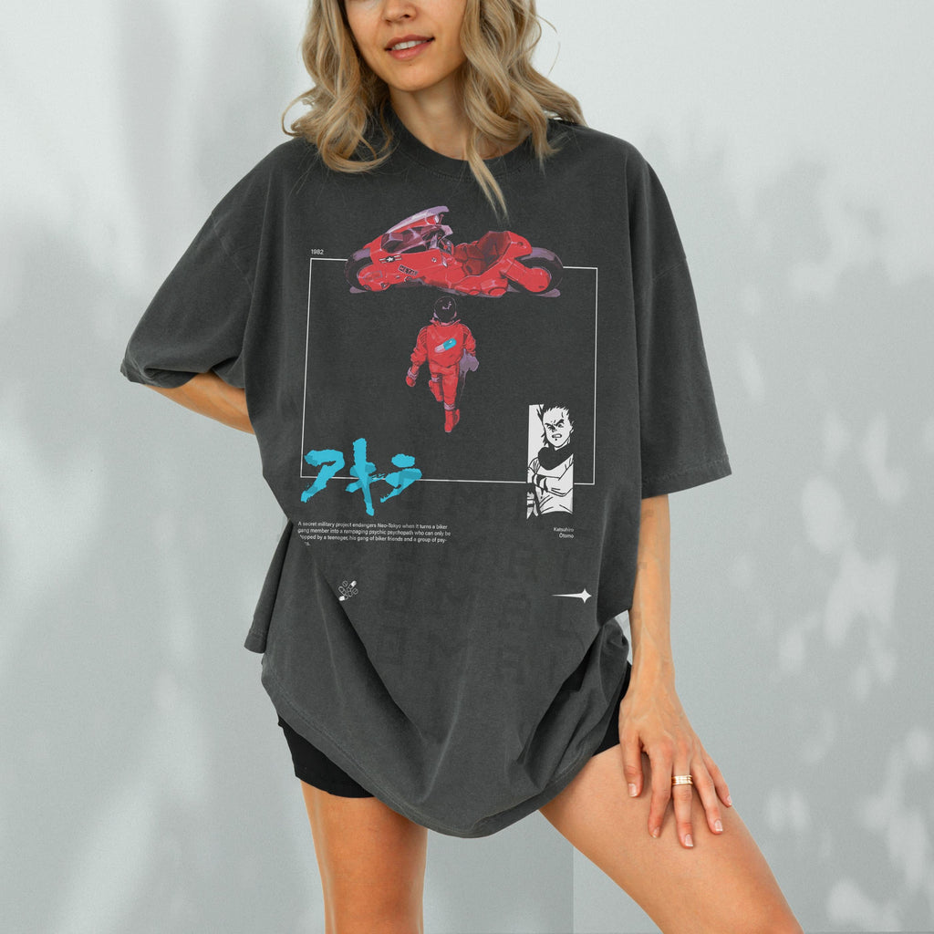 Retro Anime T-Shirt – Neo Tokyo Cyberpunk Manga Graphic product image 1