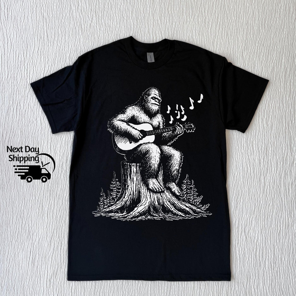 Retro Bigfoot Guitar Graphic T-Shirt - Funny 90s Vintage Tee product image 4