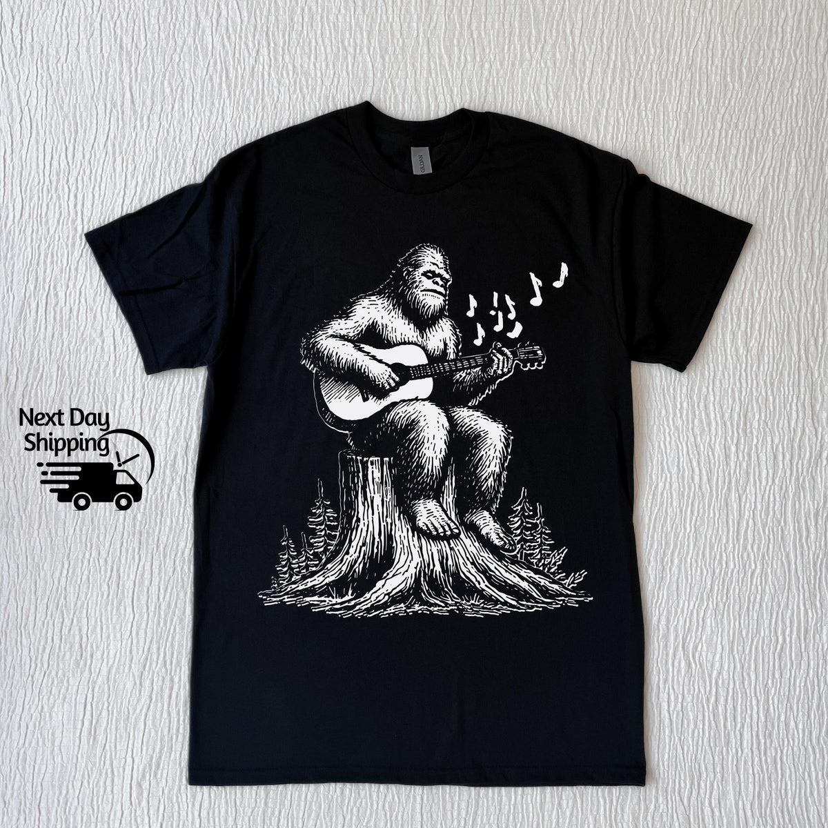 Retro Bigfoot Guitar Graphic T-Shirt - Funny 90s Vintage Tee product image 4