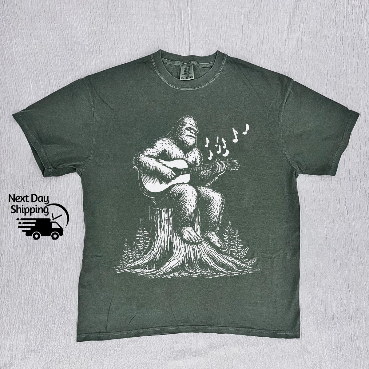 Retro Bigfoot Guitar Graphic T-Shirt - Funny 90s Vintage Tee product image 3