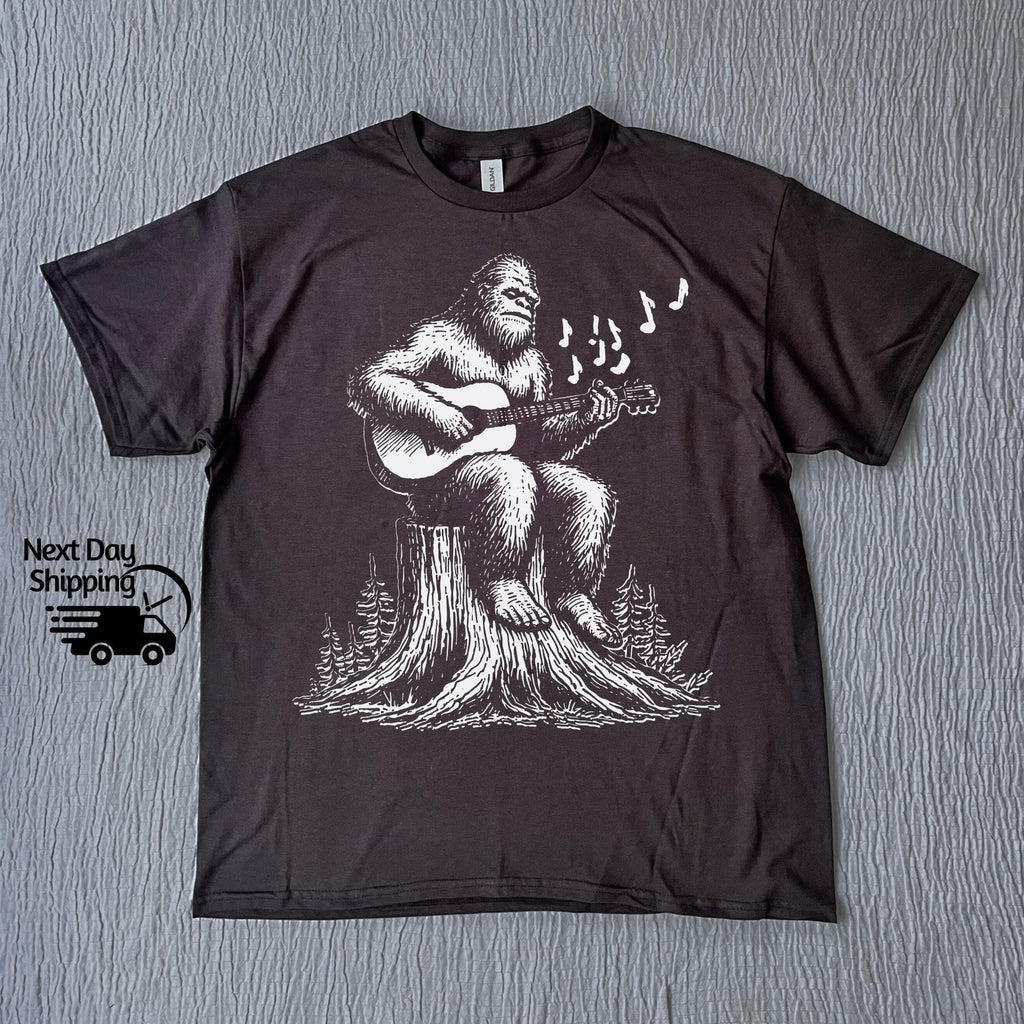 Retro Bigfoot Guitar Graphic T-Shirt - Funny 90s Vintage Tee product image 5