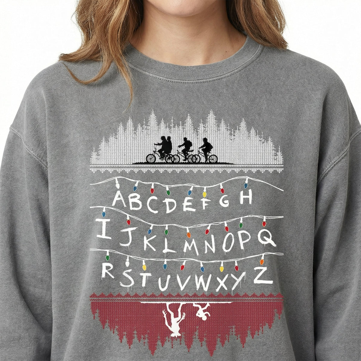 Retro Christmas Lights Graphic Shirt – 80s Sci-Fi Inspired product image 3