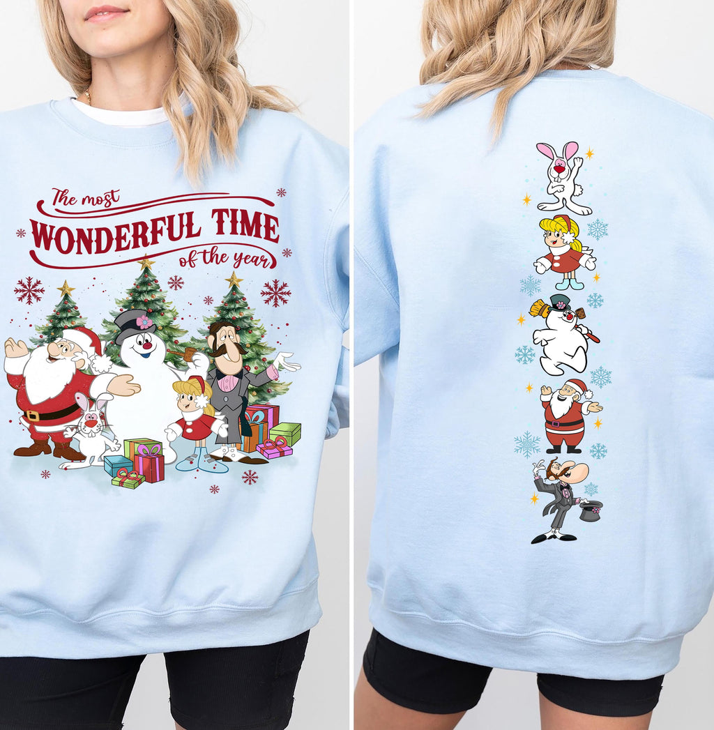 Retro Frosty the Snowman Sweatshirt Vintage Christmas Shirt product image 7