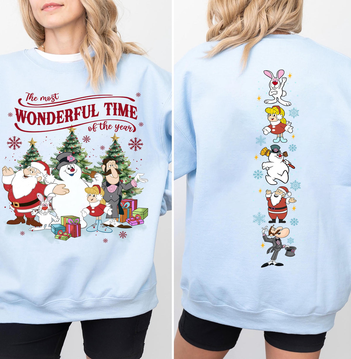 Retro Frosty the Snowman Sweatshirt Vintage Christmas Shirt product image 7