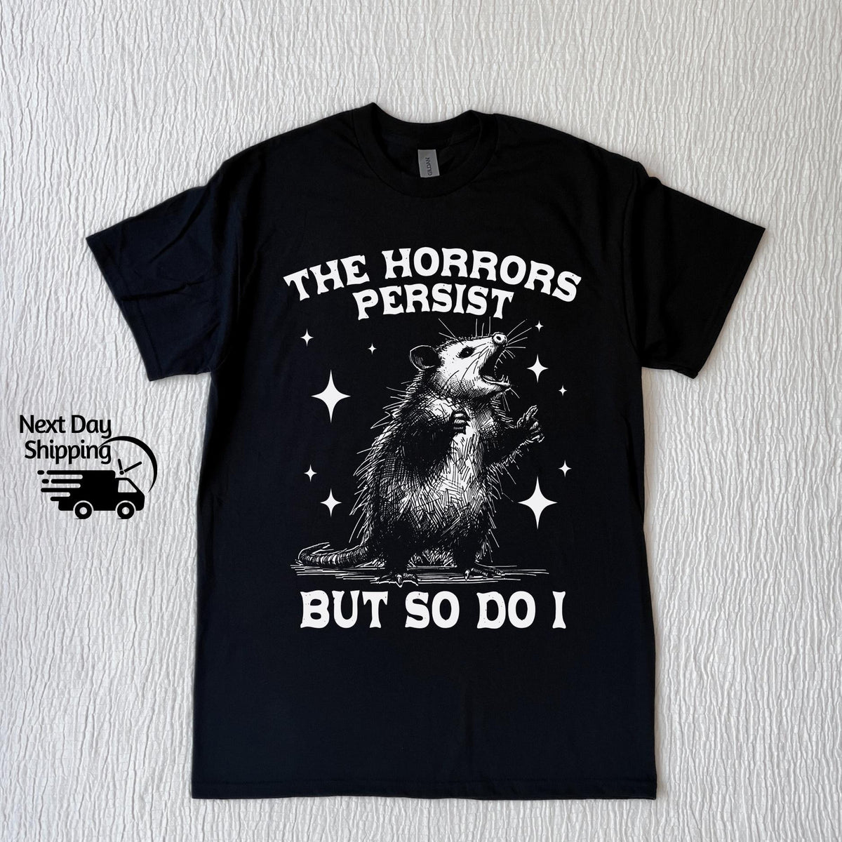 Retro Funny Possum Graphic T-Shirt - Vintage 90s Humor Tee product image 4
