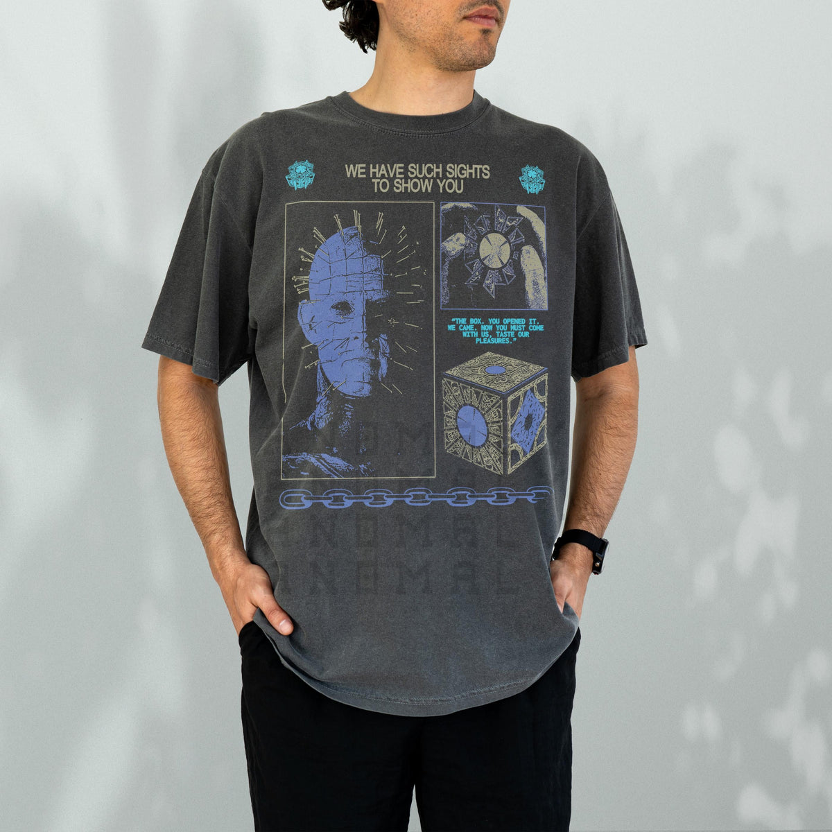Retro Hell Horror Movie T-Shirt – 80s Pin-Head Inspired product image 2