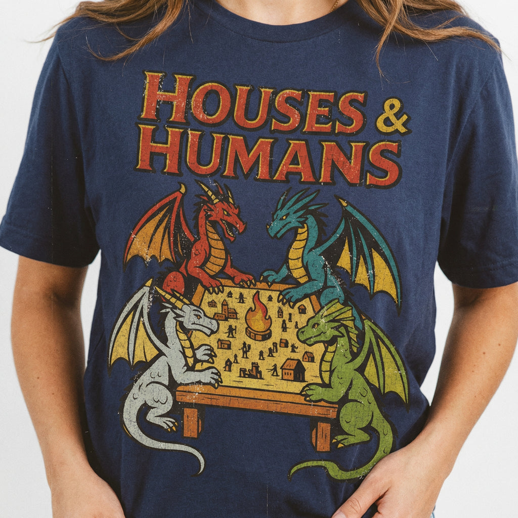Retro Houses & Humans Funny RPG Sweatshirt – Vintage product image 3