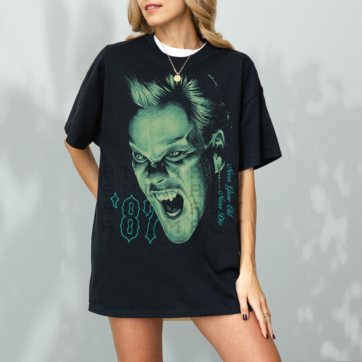 Retro Lost Vampire Movie Graphic Tee – Comfort Colors 80s product image 5