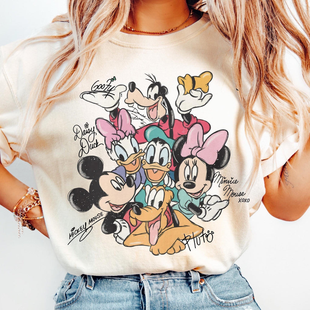 Retro Mouse Friends Signatures Tee – Magical Character product image 1