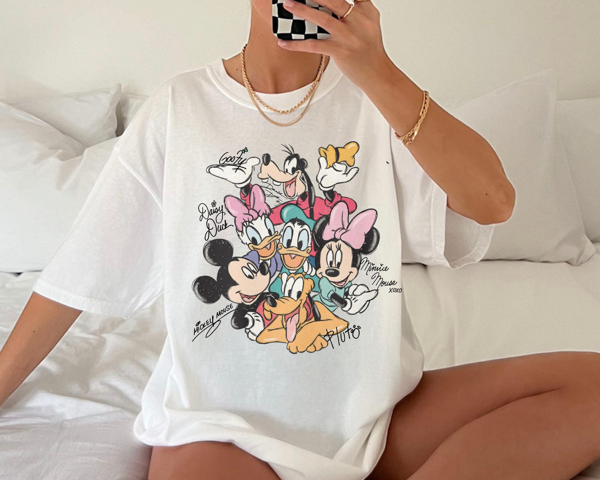 Retro Mouse Friends Signatures Tee – Magical Character product image 9